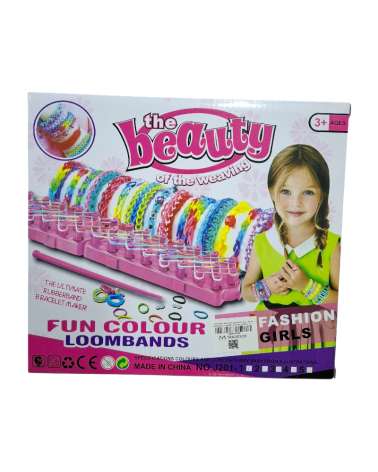 Σετ κατασκευής βραχιολιών DIY με λαστιχάκια - J201-1