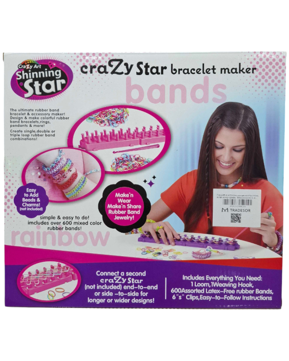 Σετ κατασκευής βραχιολιών DIY με λαστιχάκια - 16216DIY