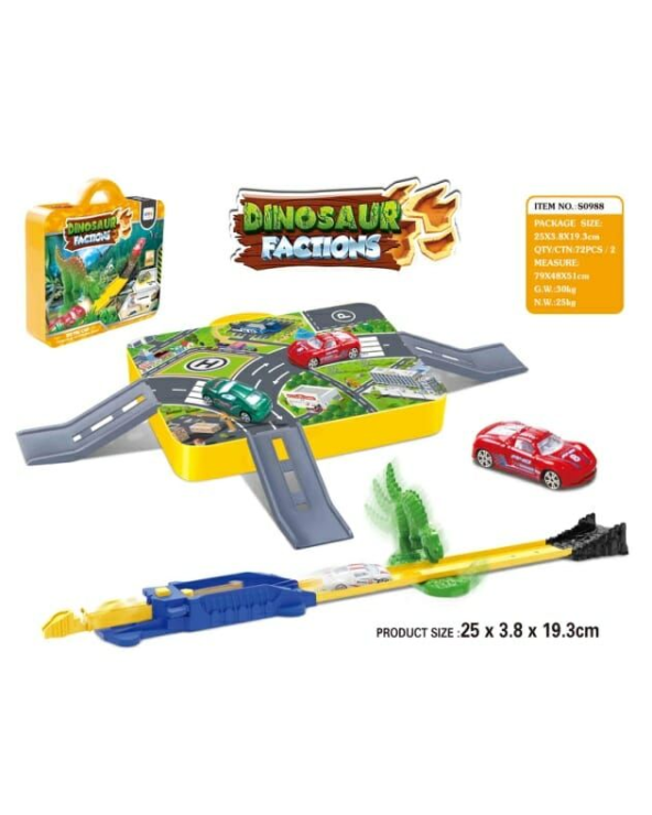 Βαλιτσάκι αυτοκινητόδρομος με δεινόσαυρους - S0988