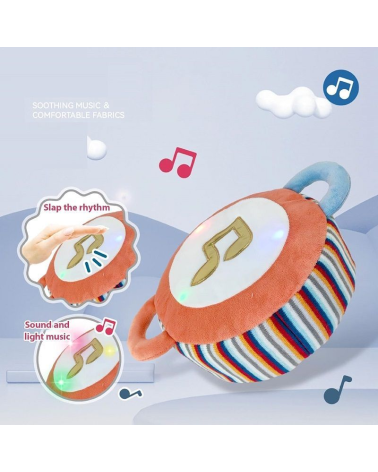 Λούτρινο βρεφικό τύμπανο με ήχο - CM321-12