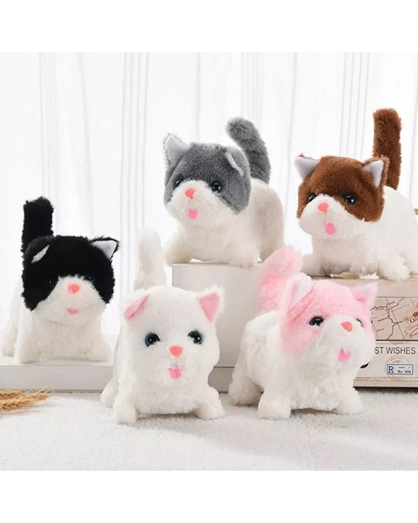 Λούτρινο γατάκι με κίνηση και ήχο - YQ69-2