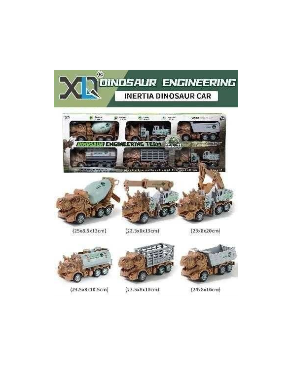 Σετ οχήματα Δεινόσαυροι - 6pcs - XLQ-6L