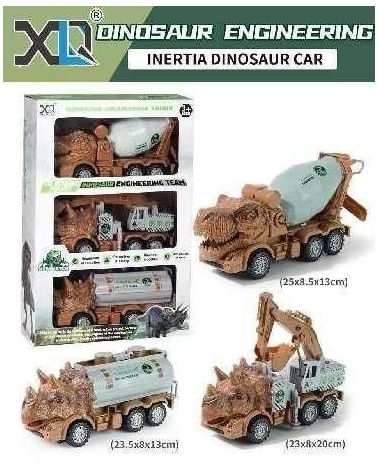 Σετ οχήματα Δεινόσαυροι - 3pcs - XLQ-3L