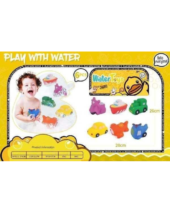Σετ βρεφικά παιχνίδια μπάνιου - Water Toys - 6pcs - HY795-1