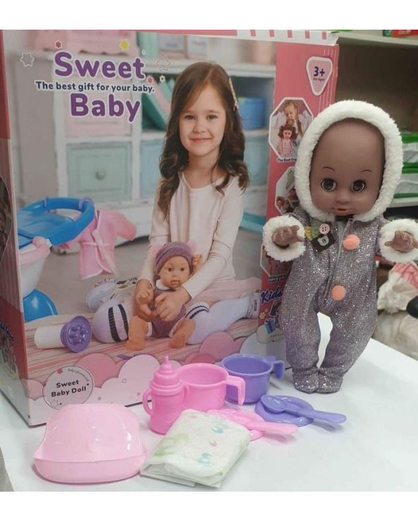 Κούκλα μωρό με αξεσουάρ φροντίδας - WD2368AB31CM