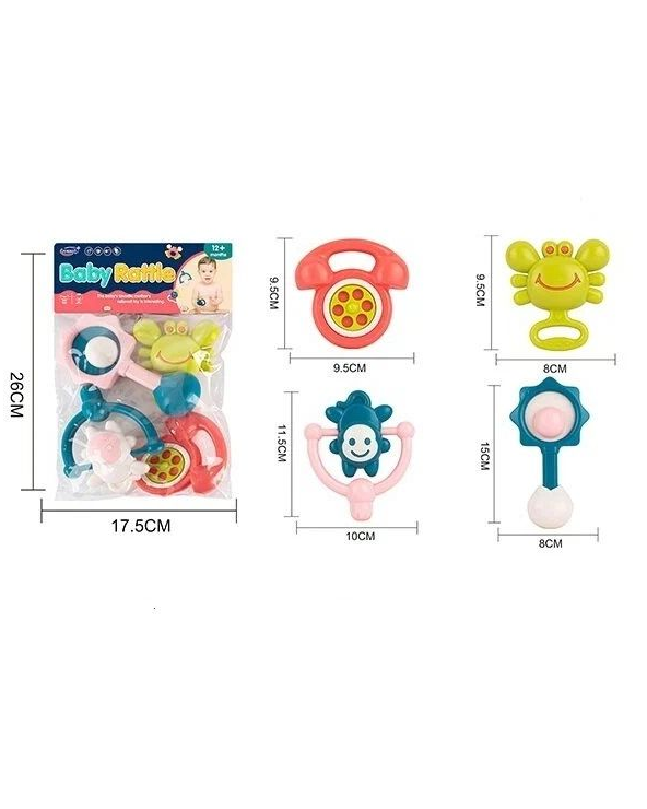 Σετ βρεφικές κουδουνίστρες & μασητικά - 326-B1344