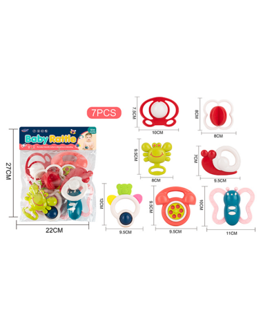 Σετ βρεφικές κουδουνίστρες & μασητικά - 326-B1407