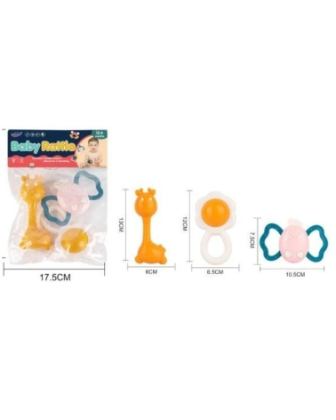 Σετ βρεφικές κουδουνίστρες & μασητικά - 326-B1333