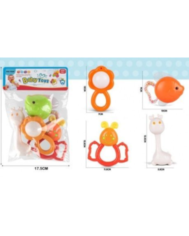 Σετ βρεφικές κουδουνίστρες & μασητικά - 326-B1474