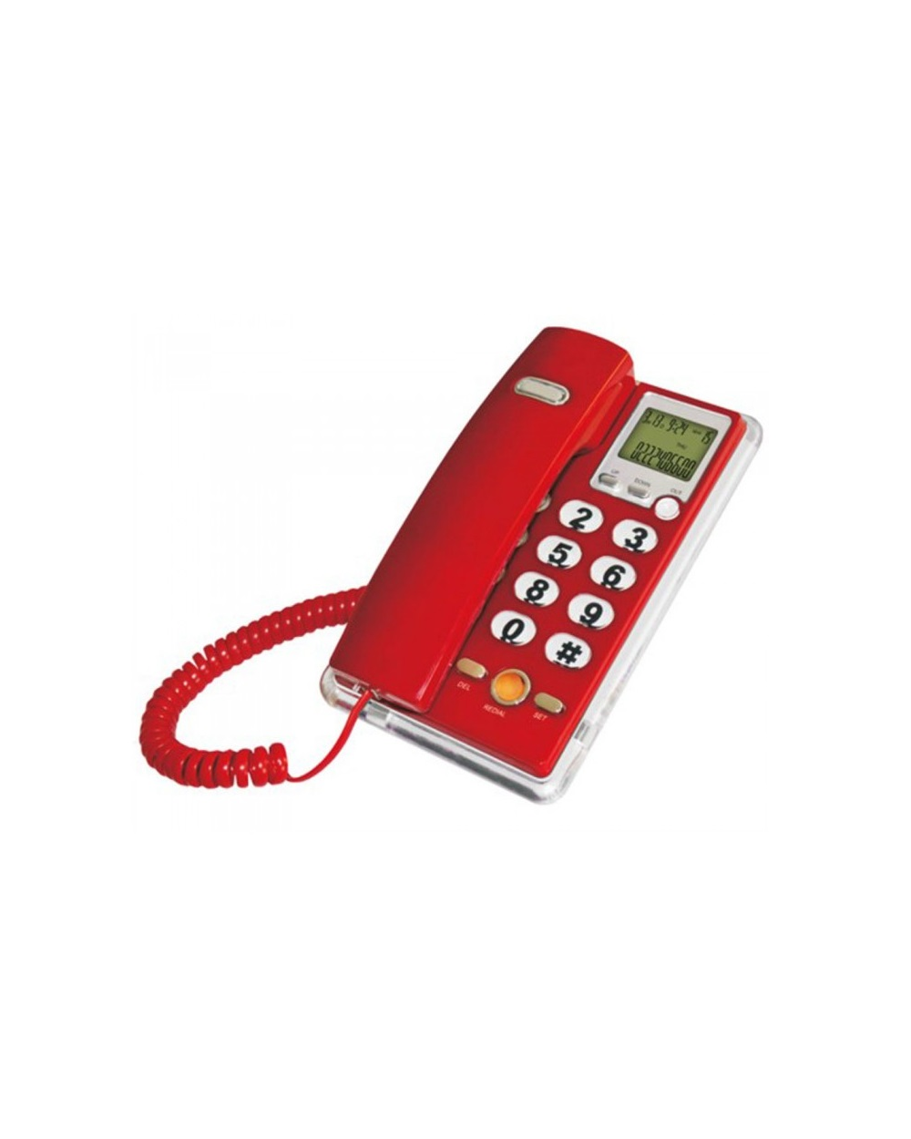 Ενσύρματο σταθερό τηλέφωνο - OHO 208 - 102082 - Red