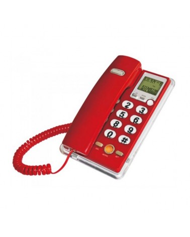 Ενσύρματο σταθερό τηλέφωνο - OHO 208 - 102082 - Red