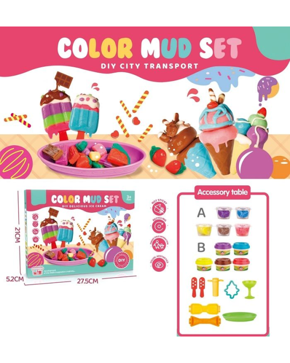 Σετ κατασκευών DIY με πλαστελίνη - 5838-136A - 20g