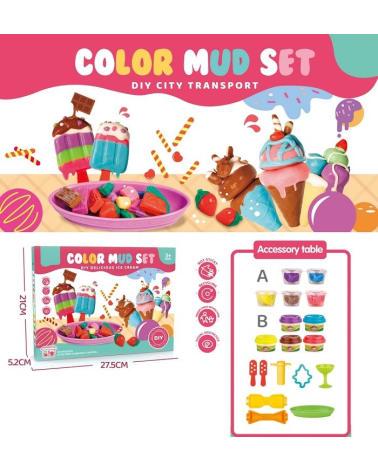 Σετ κατασκευών DIY με πλαστελίνη - 5838-136A - 20g