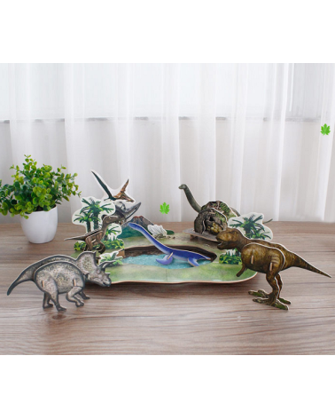 Τρισδιάστατο παζλ Δεινόσαυροι - 3D DIY - GXF001C-13D