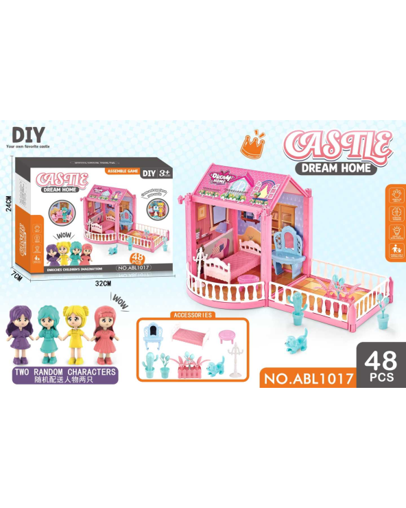Κουκλόσπιτο DIY - Dream Home - ABL-1017 - 48pcs