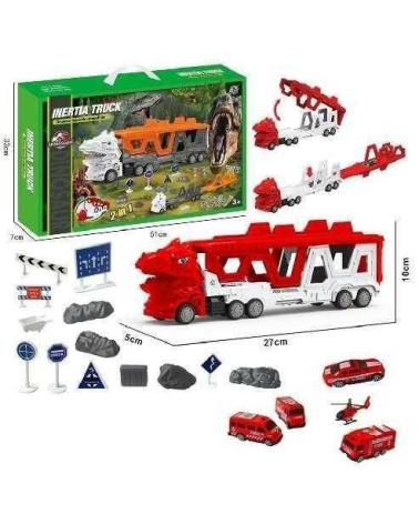 Παιδικό όχημα-αυτοκινητόδρομος με αξεσουάρ - Dinosaur - 717-B