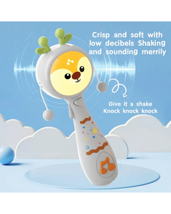 Βρεφικό παιχνίδι κουδουνίστρα με μασητικό και φωτισμό - 368-21B