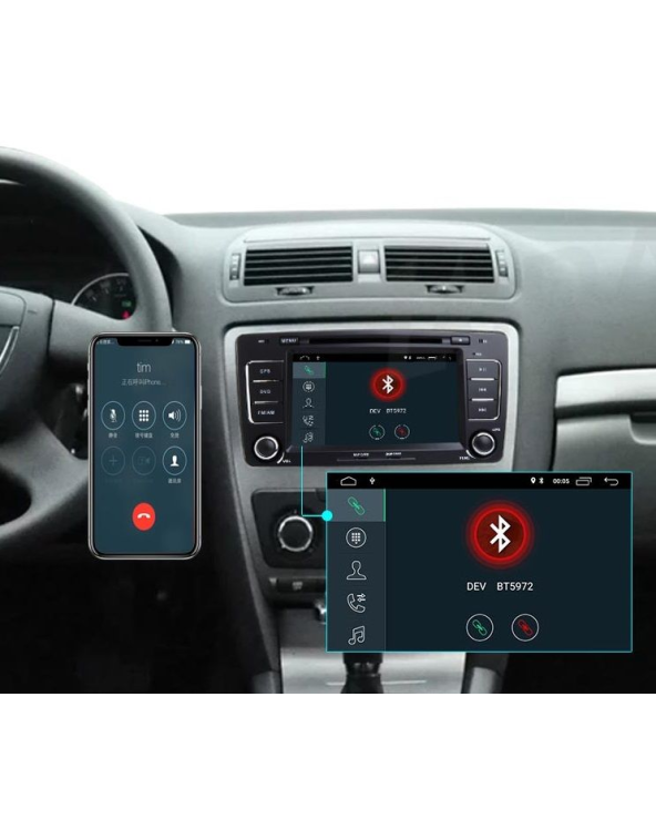 Ηχοσύστημα αυτοκινήτου 2DIN - Skoda Octavia - 8305 - 2+16GB - Android