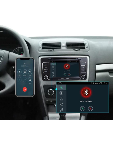 Ηχοσύστημα αυτοκινήτου 2DIN - Skoda Octavia - 8305 - 2+16GB - Android