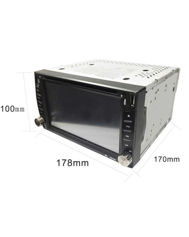 Ηχοσύστημα αυτοκινήτου 2DIN με DVD - CTC-6606 - 6.2”