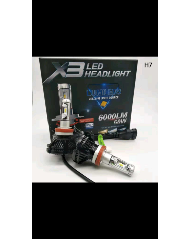 Λάμπες LED - X3 - H7 - 6000lm - 50W