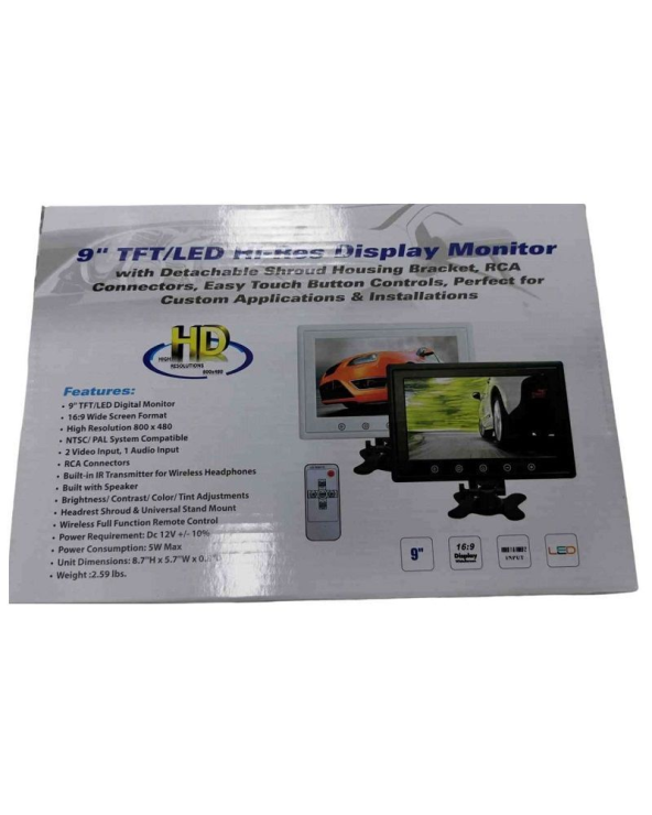 Οθόνη - Monitor αυτοκινήτου - 9   - 12V