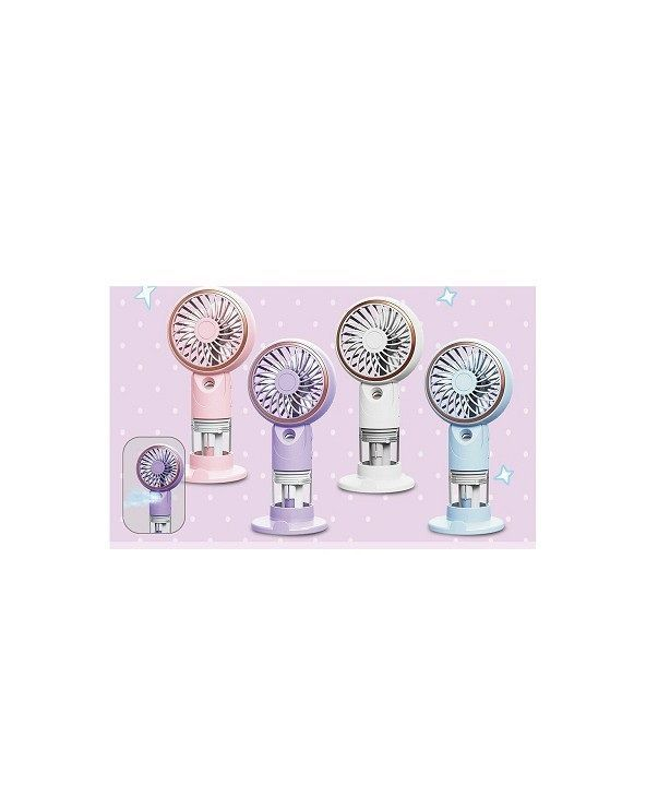 Επαναφορτιζόμενος ανεμιστήρας & υγραντήρας mini - SD-23B - 030007 - Pink