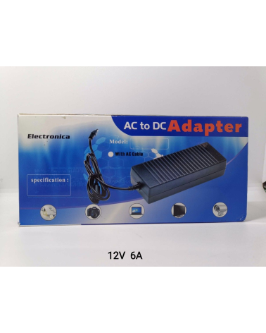Τροφοδοτικό μετασχηματιστής AC/DC - 12V 6A - 72W