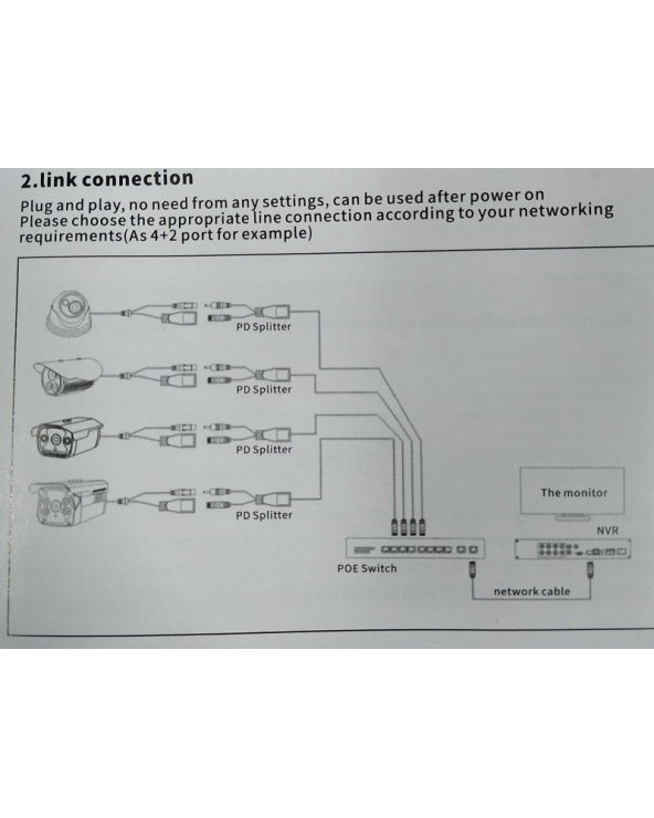 Switch καταγραφικού POE με 16 υποδοχές - 100/1000Mbps