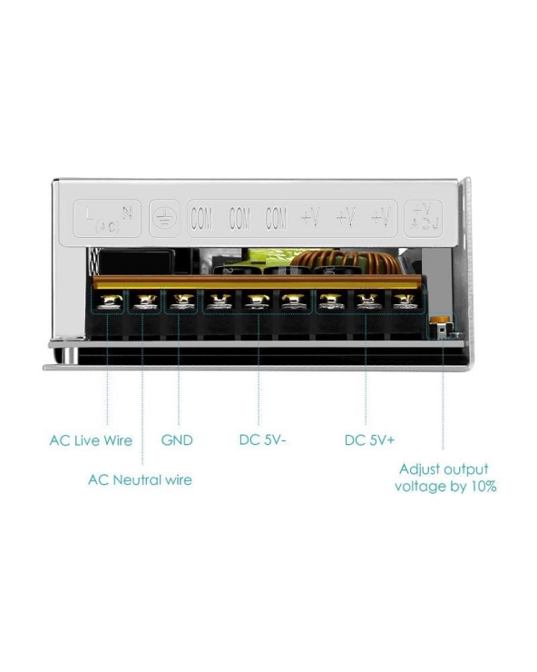 Μετασχηματιστής AC-DC 220V σε 5V - 40A - 200W