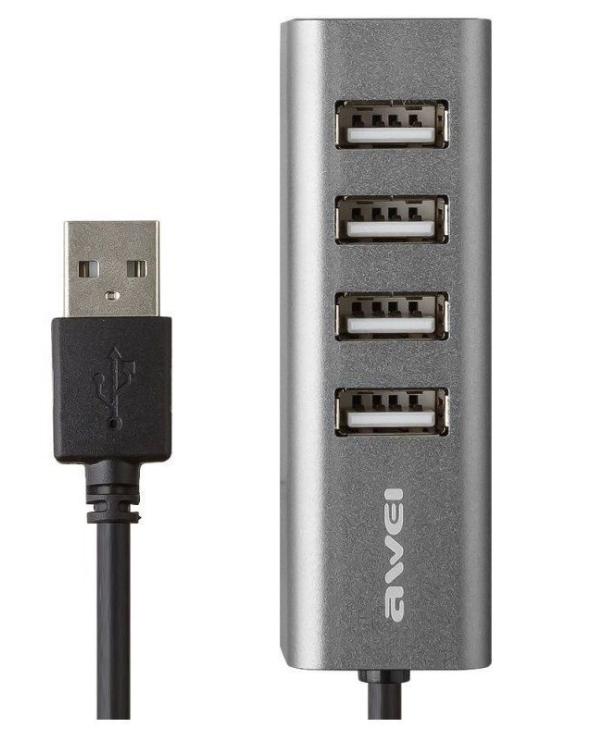 Αντάπτορας USB 2.0 Hub με 4 θύρες - CL-122 - AWEI