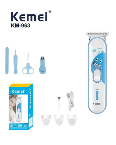 Κουρευτική μηχανή για παιδιά με σετ περιποίησης - KM-963 - Kemei