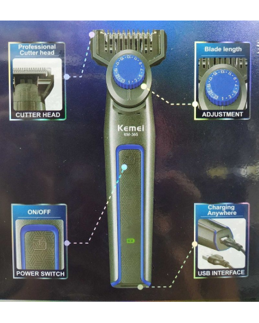 Ξυριστική μηχανή - Trimmer - KM-365 - Kemei