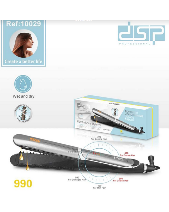 Ισιωτική μαλλιών με χτένα - 10029 - DSP