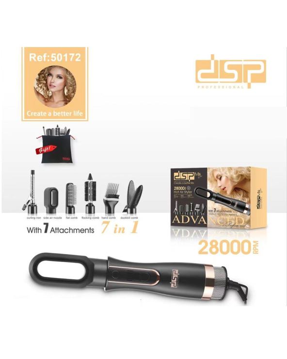 Ηλεκτρική βούρτσα μαλλιών - Multistyler - 6in1 - 50172 - DSP