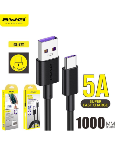 Καλώδιο φόρτισης & data - Type-C - Fast Charge - CL-77T - AWEI