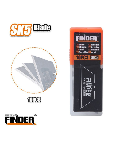 Σετ ανταλλακτικές λάμες για κοπίδι - 10pcs - Finder