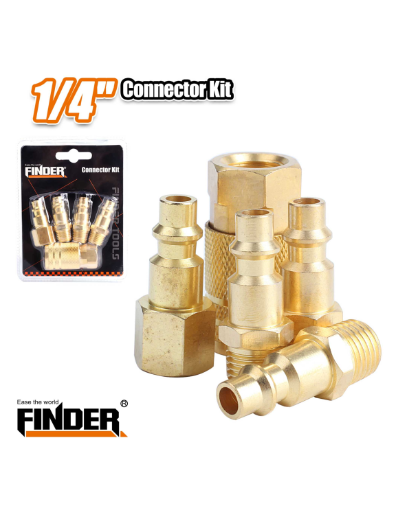 Σετ ταχυσύνδεσμοι για αεροσυμπιεστή - FXZ-002 - 5pcs - Finder