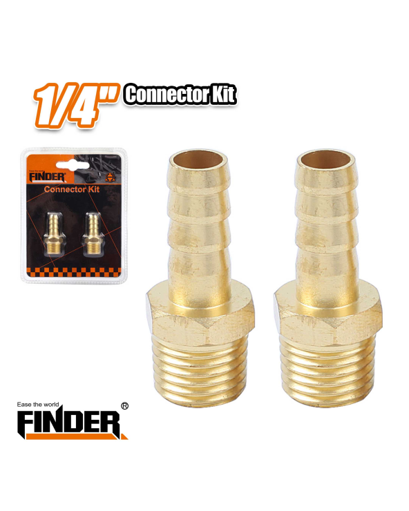 Σετ ταχυσύνδεσμοι για αεροσυμπιεστή - FXZ-010 - Αρσενικά - 2pcs - 8.5 - 1/4 - Finder