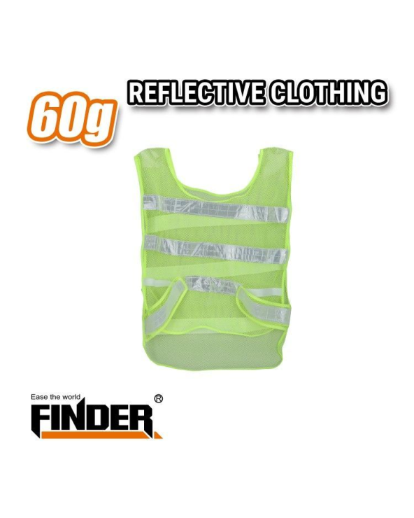 Γιλέκο ασφαλείας με ανακλαστικά - Δίχτυ - 60g - Finder