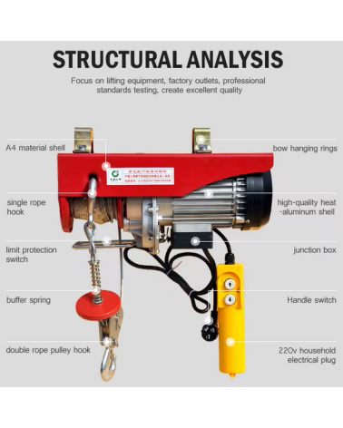 Ηλεκτρικό παλάγκο - Γερανάκι - 1000kg