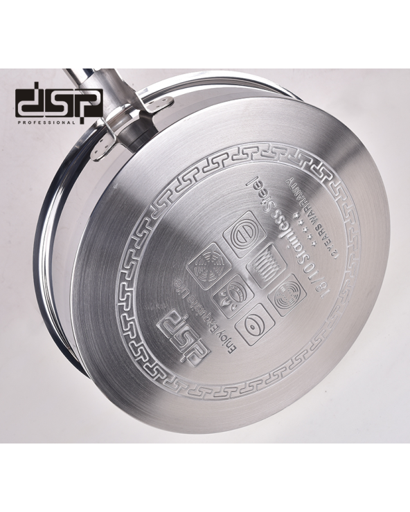 Τηγάνι ανοξείδωτο με καπάκι - 4.0L - CS003-C28 - DSP