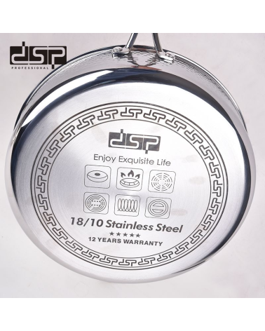 Τηγάνι ανοξείδωτο με καπάκι - 2.7L - CS001-C24 - DSP