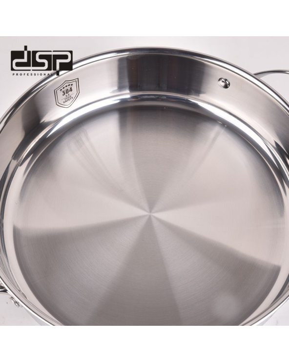 Τηγάνι ανοξείδωτο με καπάκι - 4.3L - CS001-C28 - DSP