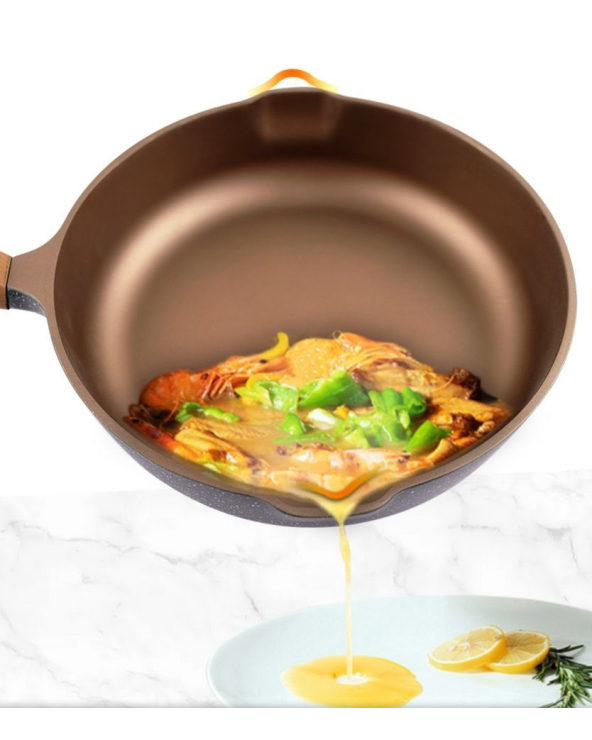 Αντικολλητικό τηγάνι με καπάκι - 2.7L - CA004-CD24-Black - DSP