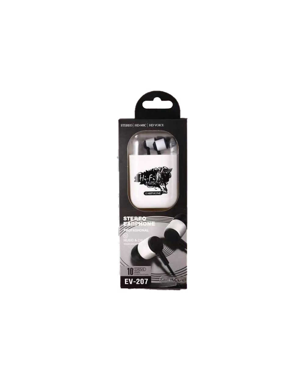 Ενσύρματα ακουστικά - EV-207 - 202296 - Black