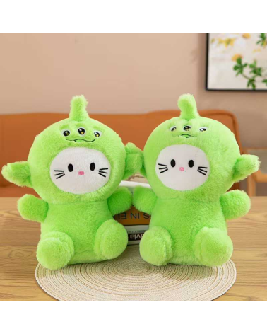 Λούτρινο κουκλάκι Γατάκι με στολή - 25cm