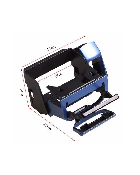 Ποτηροθήκη αυτοκινήτου με βάση κινητού και θήκη τσιγάρων - 005168 - Black