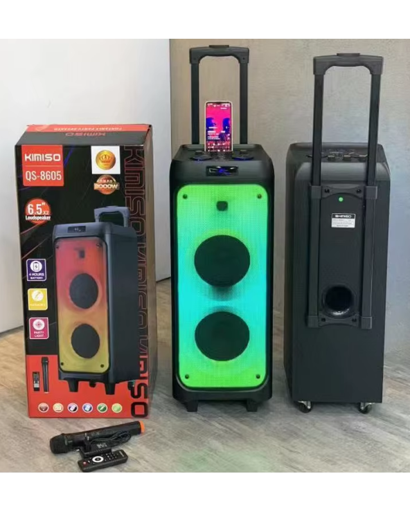 Φορητό ηχείο subwoofer με μικρόφωνο Karaoke - QS-8605