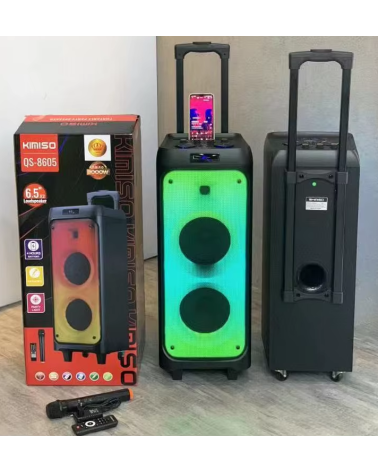 Φορητό ηχείο subwoofer με μικρόφωνο Karaoke - QS-8605